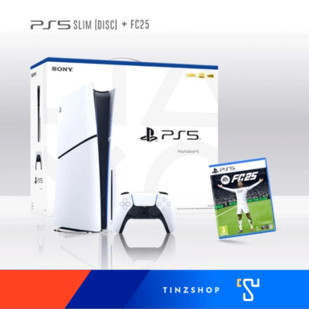 เครื่องเล่นเกม SONY PLAYSTATION 5 SLIM DISC EDITION CFI-2018 A01 + แผ่นเกม EA SPORTS FC25